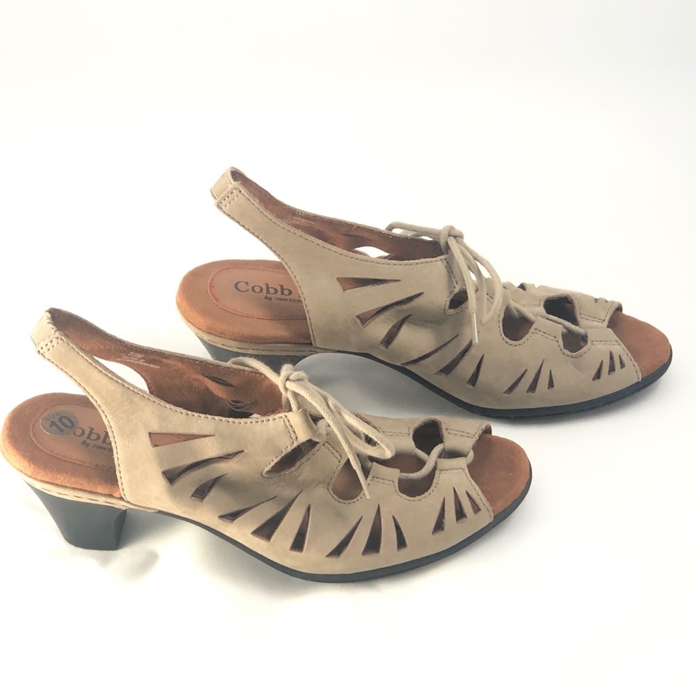 Cobb Hill by New Balance Peep Toe Heels 10 - Picture 2 of 7